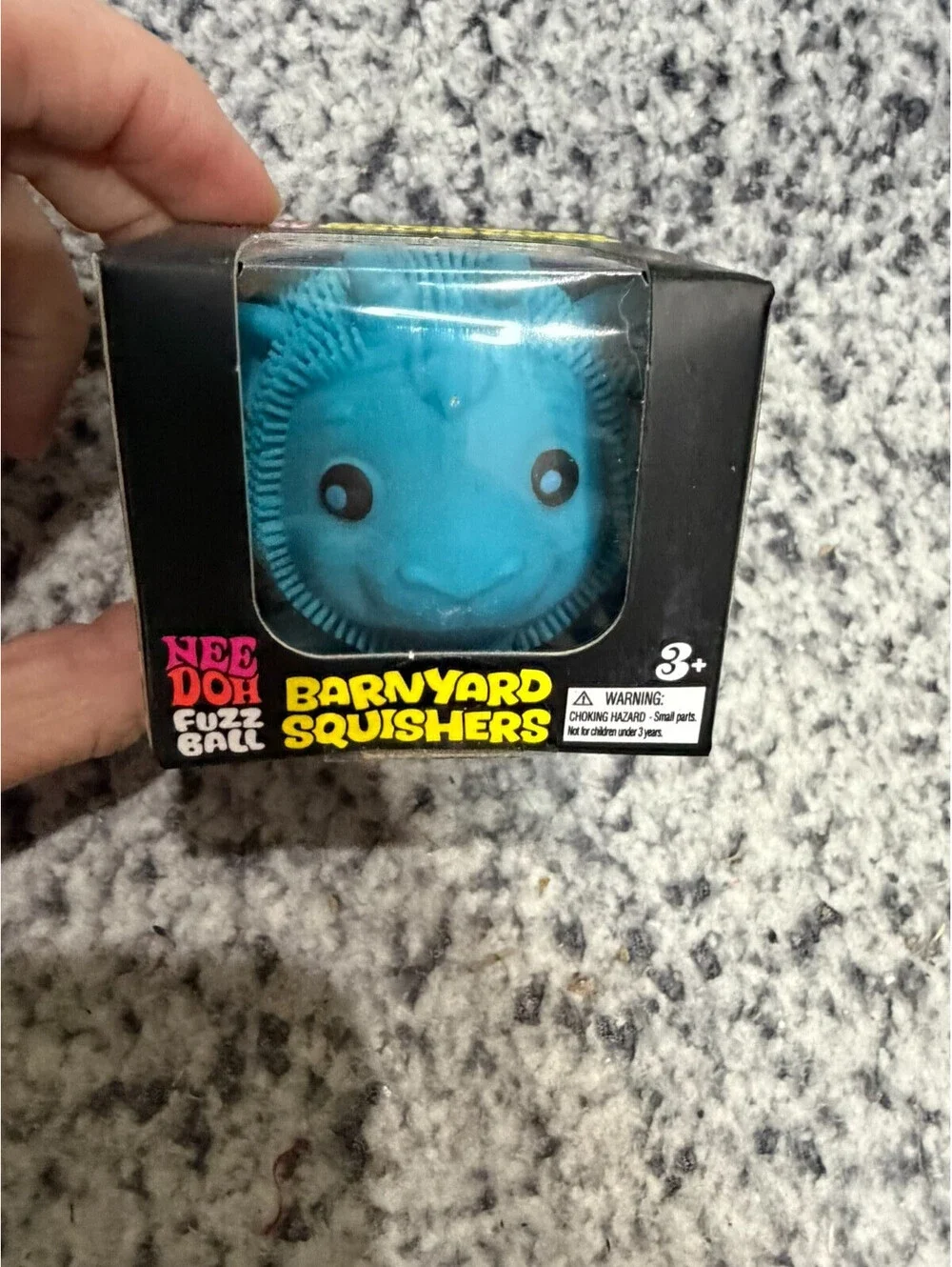 AUTHENTIC Schylling NeeDoh Fuzz Ball Barnyard Squishers 2026 -NEW Blue Goat